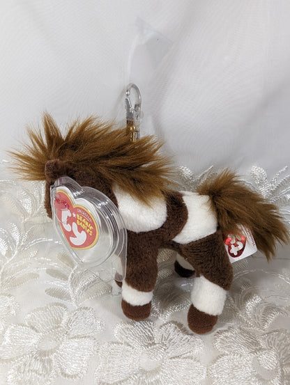 Ty Beanie Baby Clip - Thunderbolt The Horse (4 in) Metal Keychain - Vintage Beanies Canada