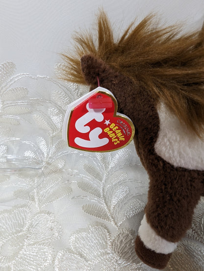 Ty Beanie Baby Clip - Thunderbolt The Horse (4 in) Metal Keychain - Vintage Beanies Canada