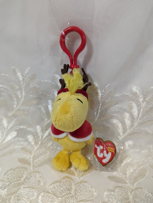 Ty Beanie Baby Clip - Winter Woodstock The Yellow Bird From Peanuts (4.5in) - Vintage Beanies Canada