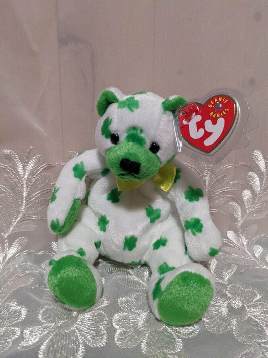 TY Beanie Baby - Clover The St. Patrick's Day Bear (6in) - Vintage Beanies Canada