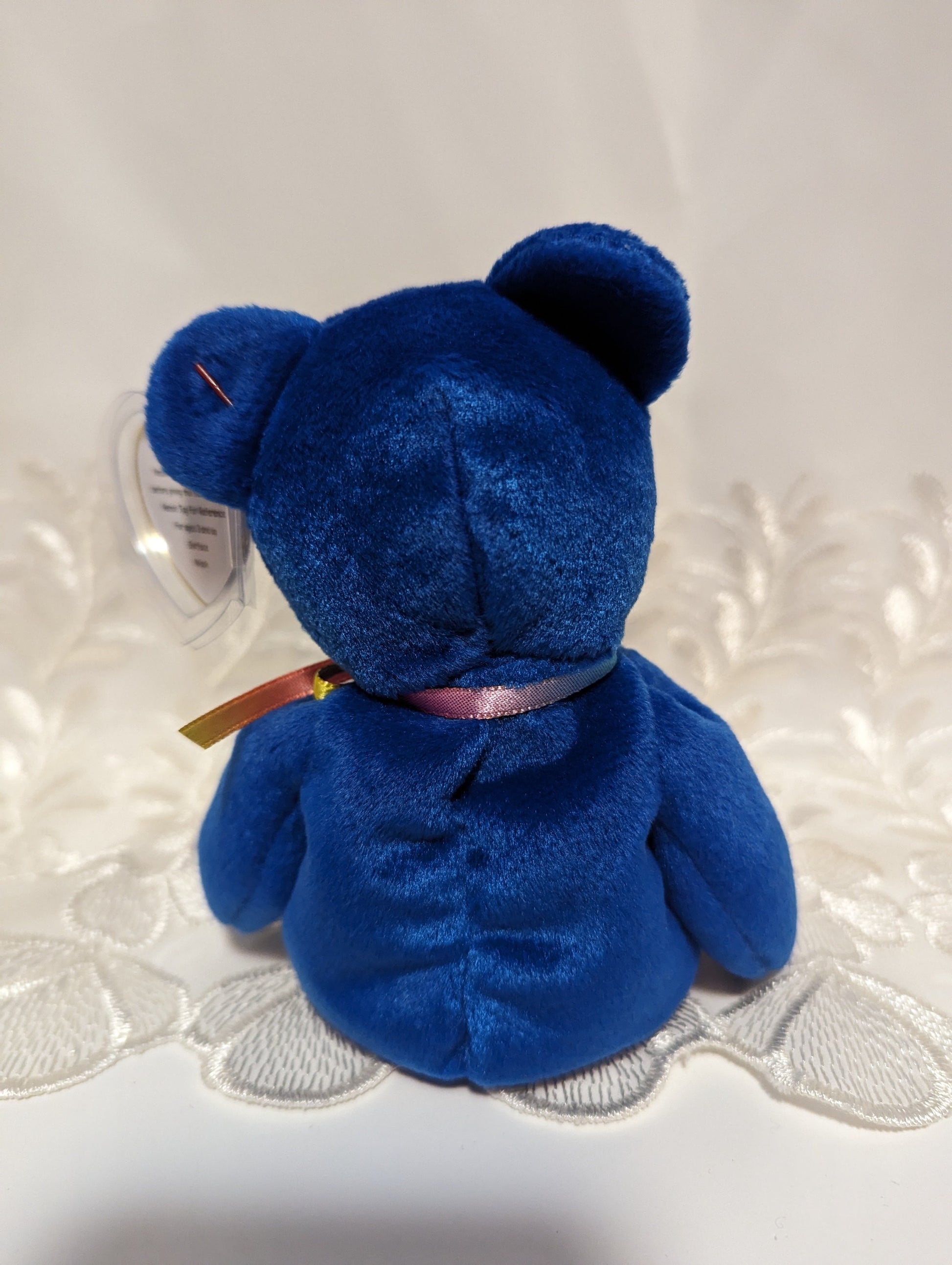 Ty Beanie Baby - Clubby The Dark Blue Bear (8.5in) - Vintage Beanies Canada