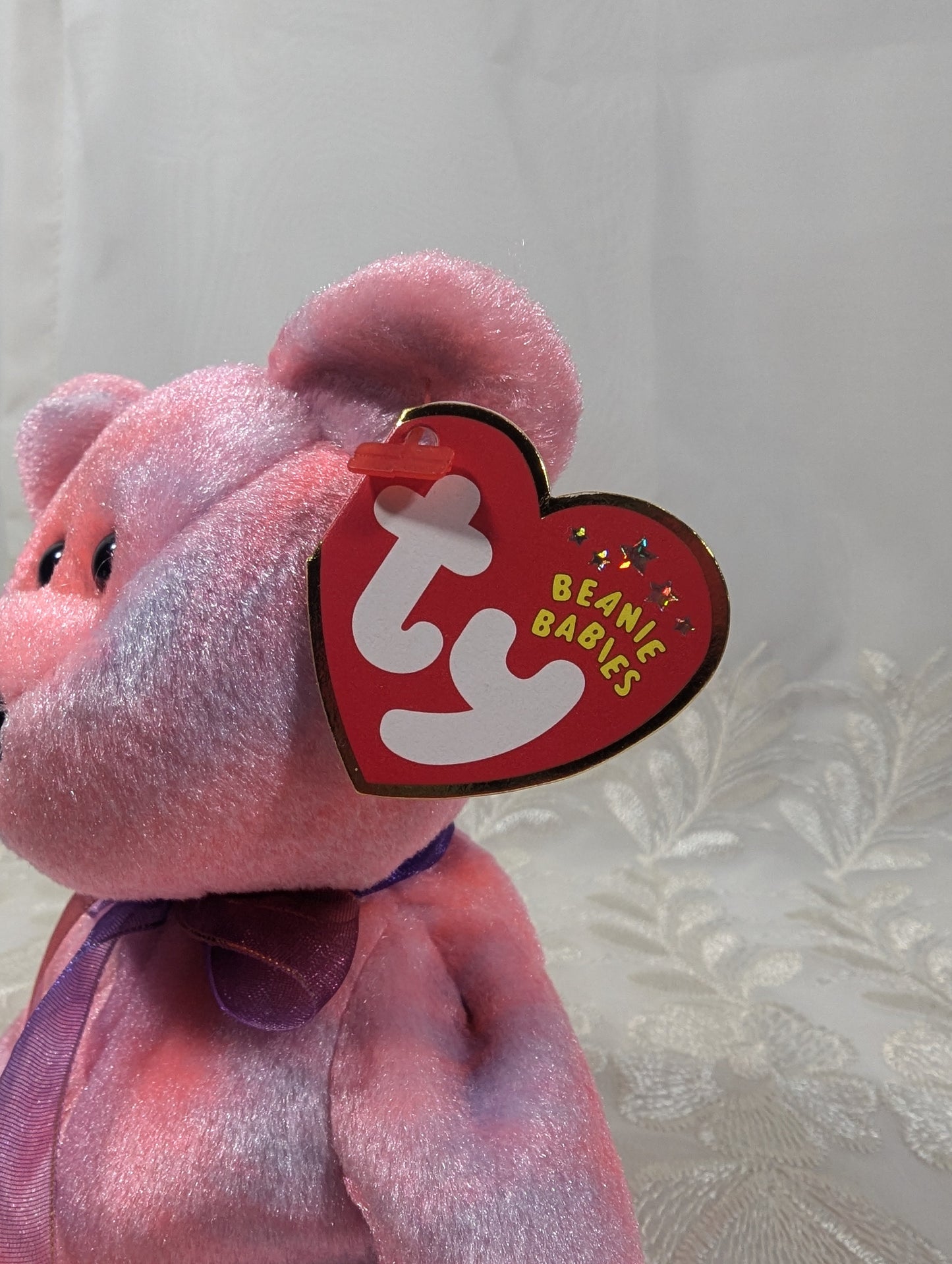 Ty Beanie Baby - Clubby V The Pink Bear (8.5in) - Vintage Beanies Canada