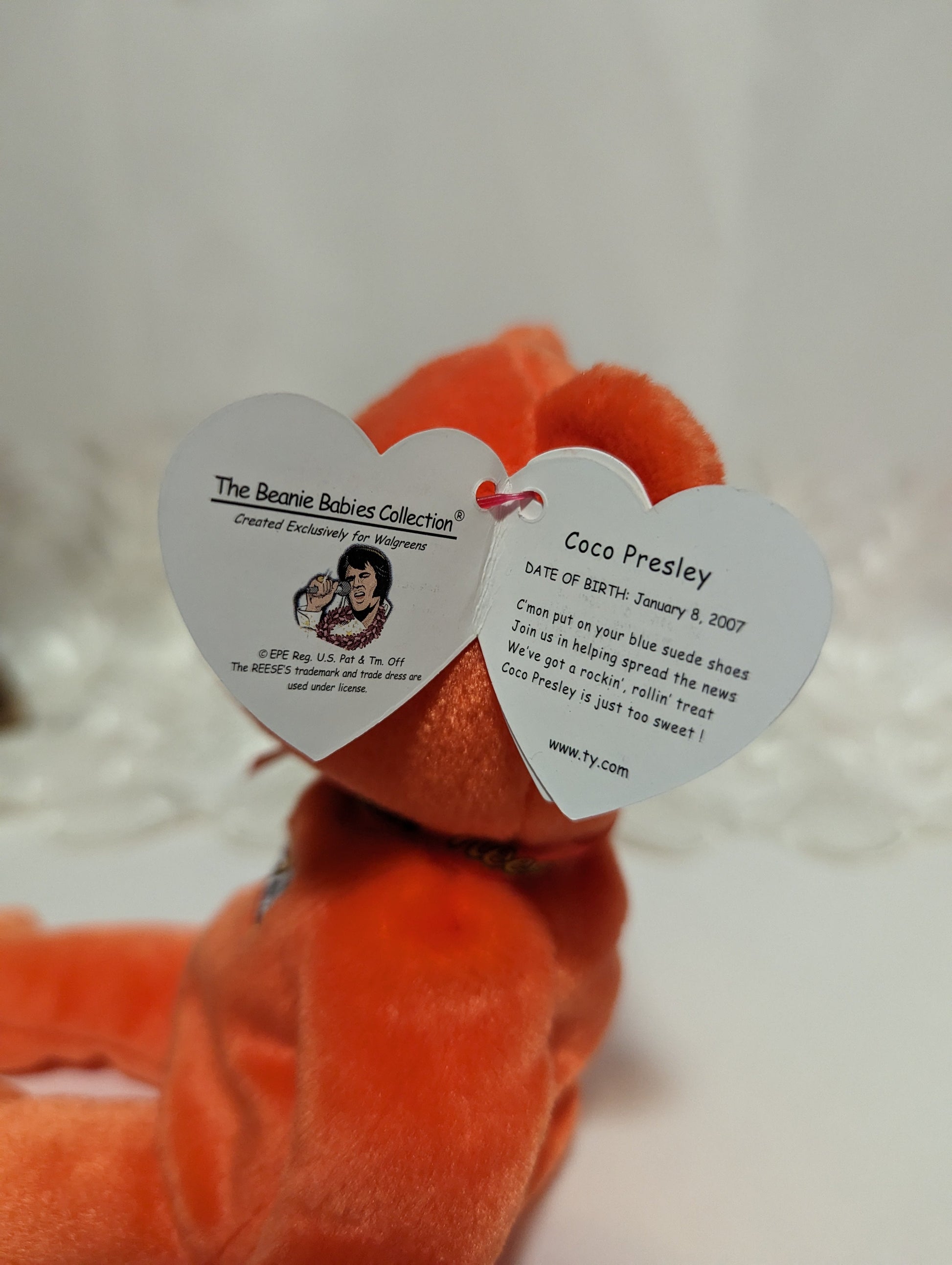 Ty Beanie Baby - Coco Presley The Orange Bear (8.5in) Walgreens Exclusive - Vintage Beanies Canada