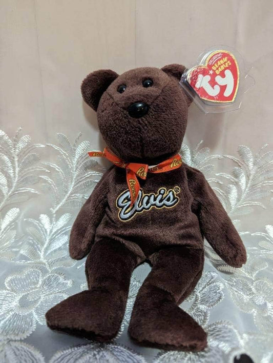 Ty Beanie Baby - Coco Presley The Reese's Bear (Brown) - (Non-mint Tag) 8.5in - Vintage Beanies Canada