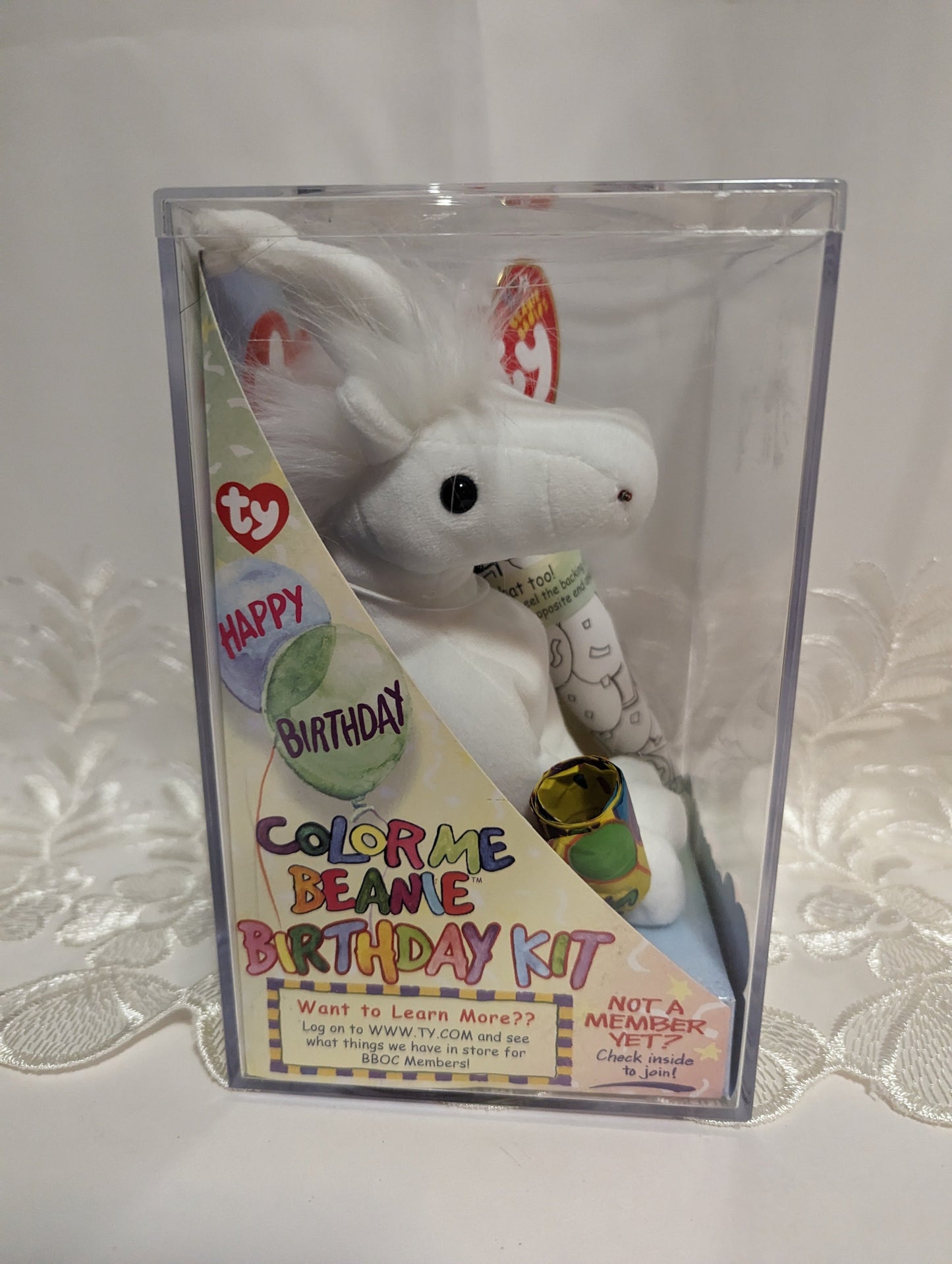 Ty Beanie Baby - Color Me Beanie the Unicorn (Birthday Kit) Sealed - Vintage Beanies Canada