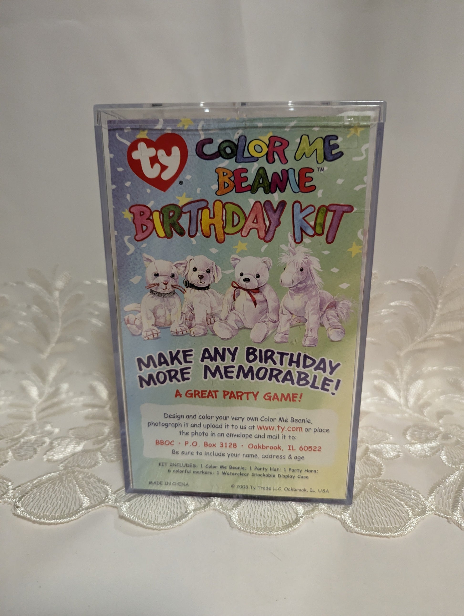 Ty Beanie Baby - Color Me Beanie the Unicorn (Birthday Kit) Sealed - Vintage Beanies Canada