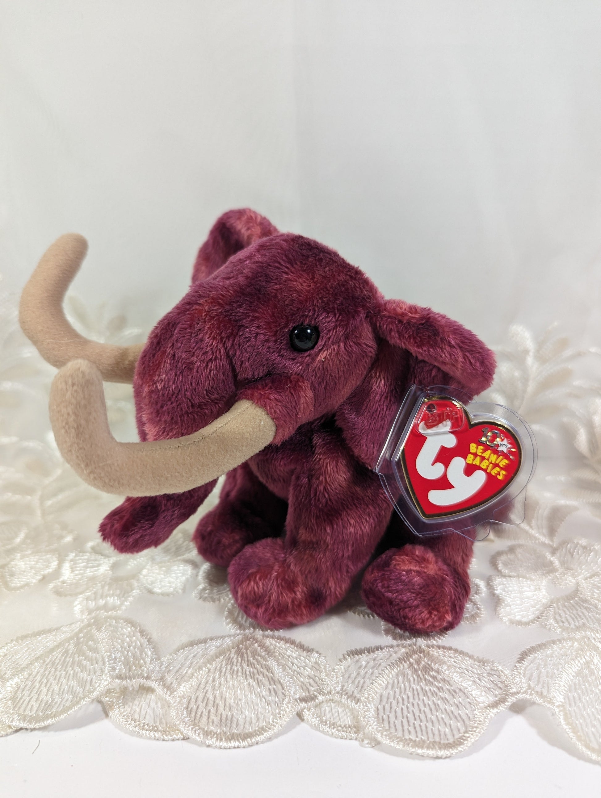 Ty Beanie Baby - Colosso the Red Mammoth (7.5in) - Vintage Beanies Canada