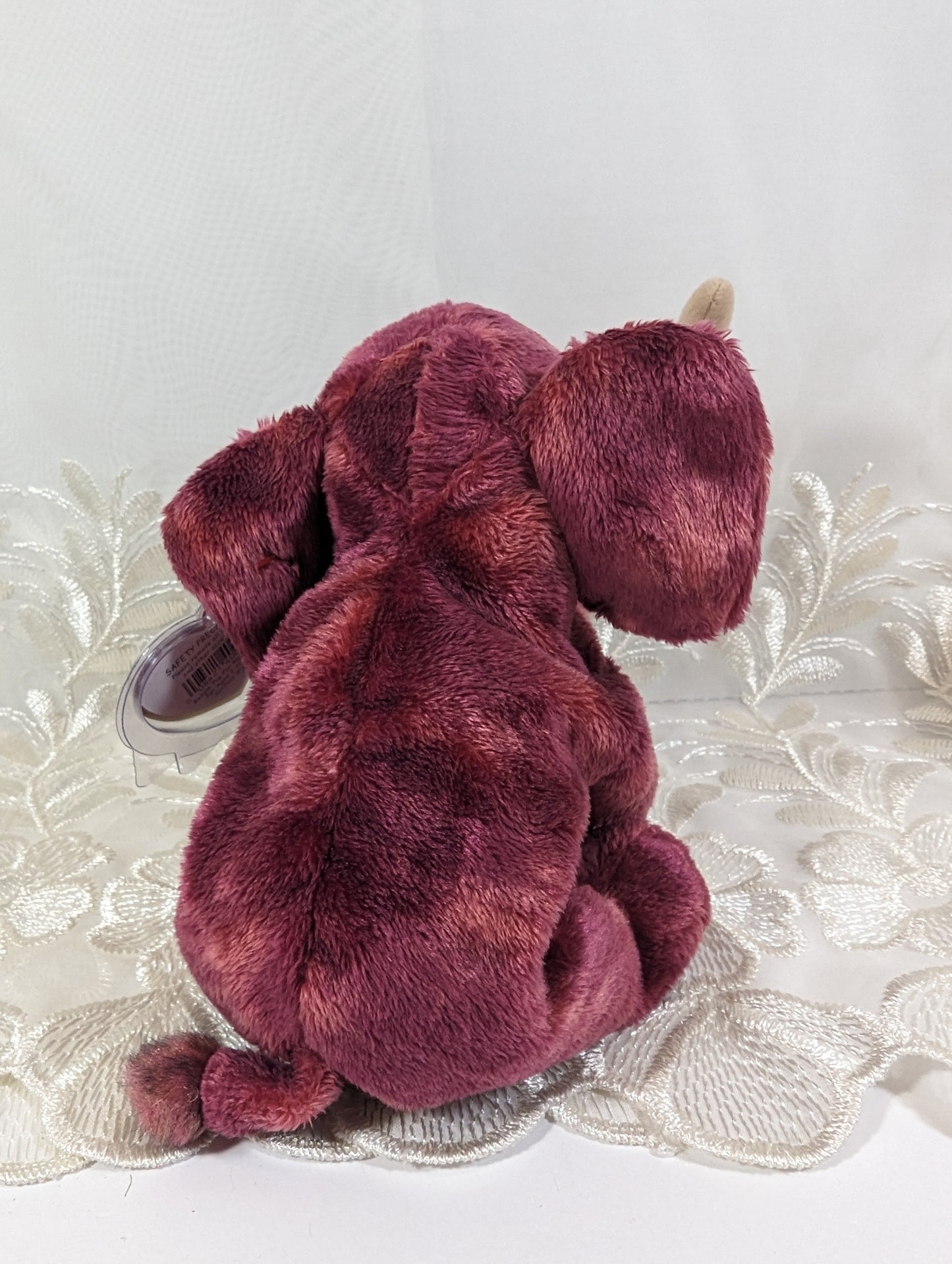 Ty Beanie Baby - Colosso the Red Mammoth (7.5in) - Vintage Beanies Canada