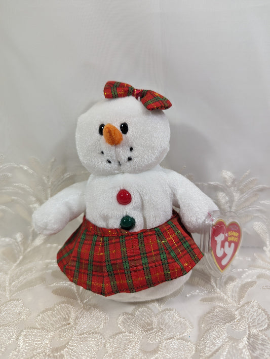 Ty Beanie Baby - Coolstina the Snowman (6in) - Vintage Beanies Canada
