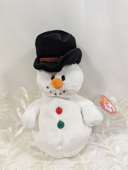 Ty Beanie Baby - Coolston The Snowman (6in) - Vintage Beanies Canada