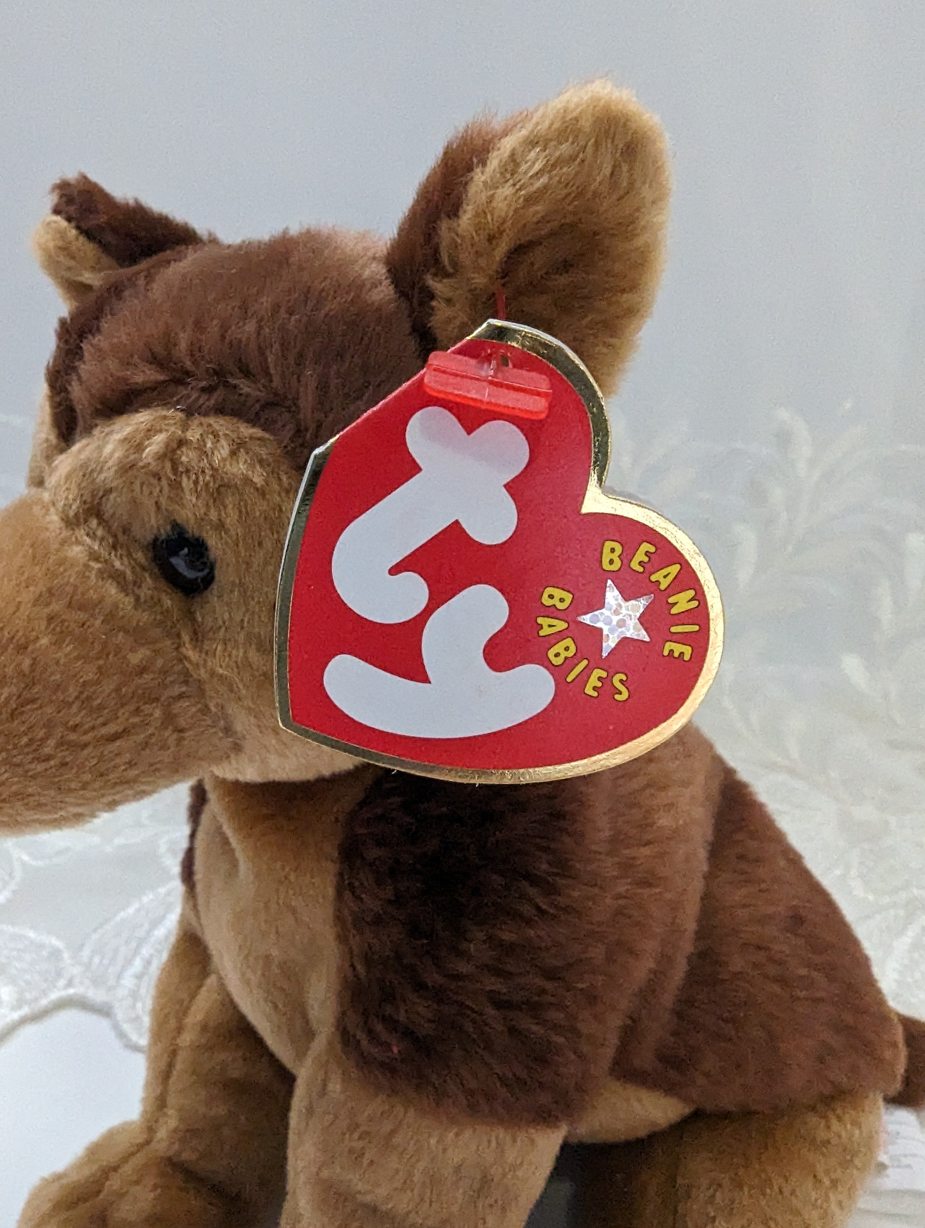 Ty Beanie Baby Courage The Dog 6in Mint Hang Tag