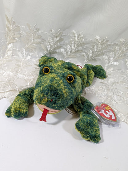 Ty Beanie Baby - Croaks the Frog (8 in) - Vintage Beanies Canada