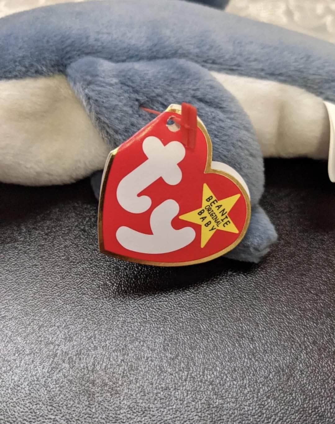Ty Beanie Baby - Crunch The Shark (10.5in) - Vintage Beanies Canada