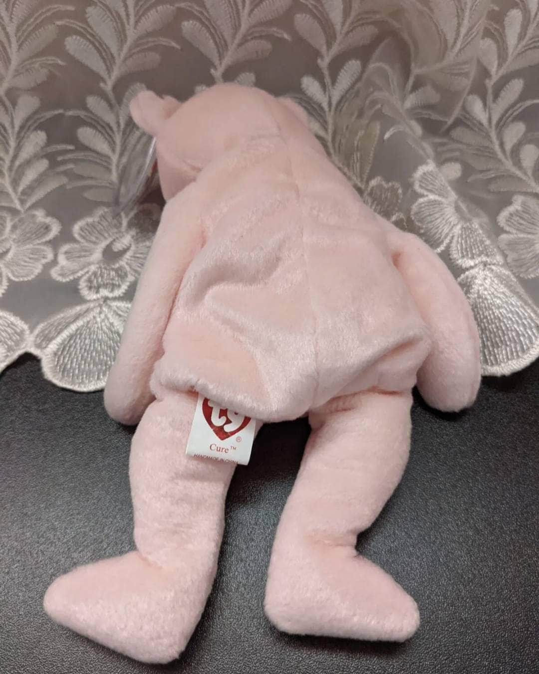 Ty Beanie Baby - Cure The Pink Bear - Breast Cancer Awareness (9in) - Vintage Beanies Canada