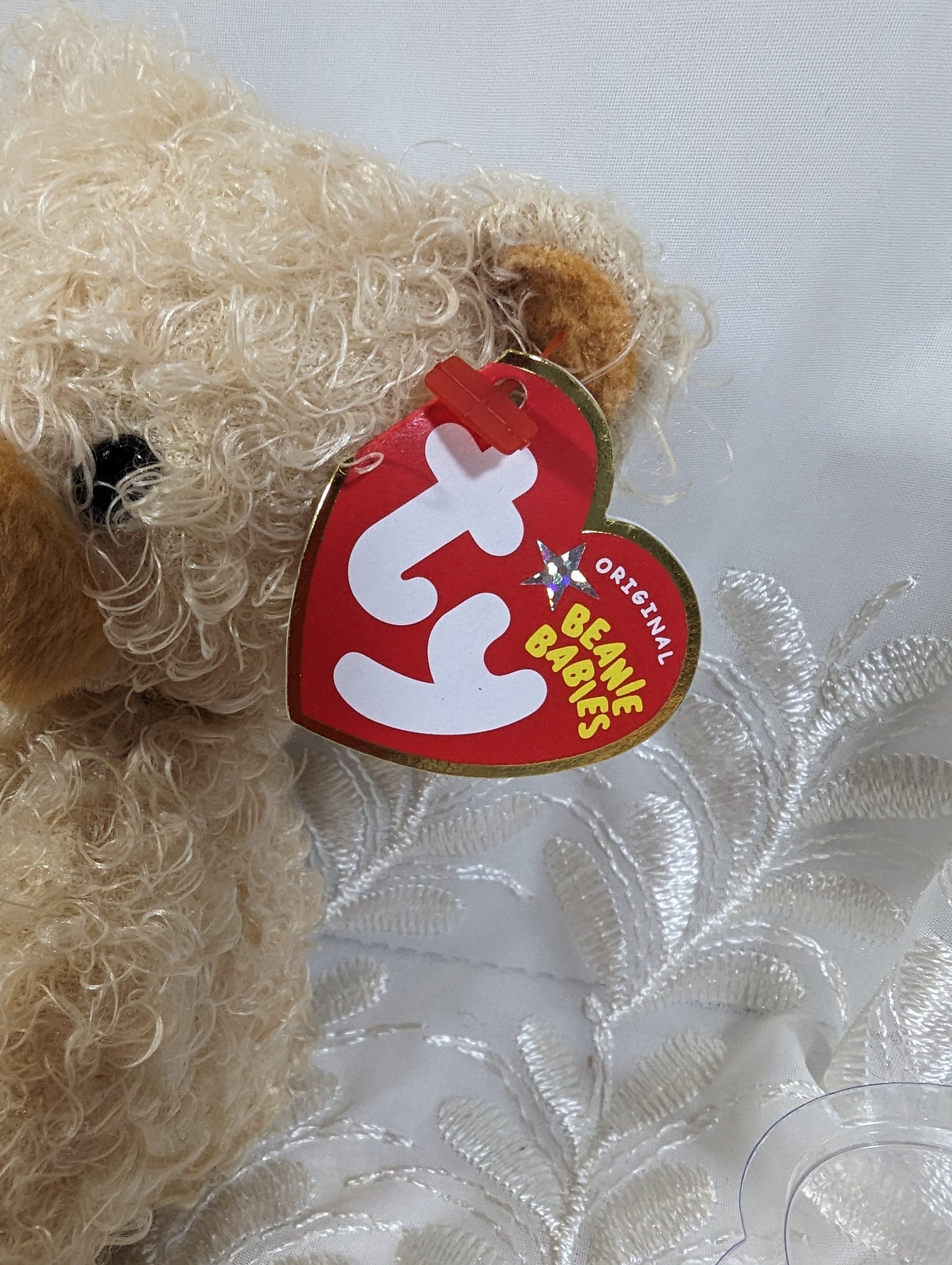 Ty Beanie Baby - Curls The Bear (6in) - Vintage Beanies Canada