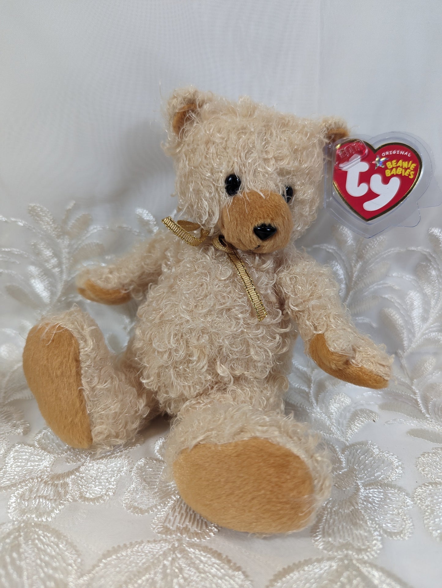 Ty Beanie Baby - Curls The Bear (6in) - Vintage Beanies Canada