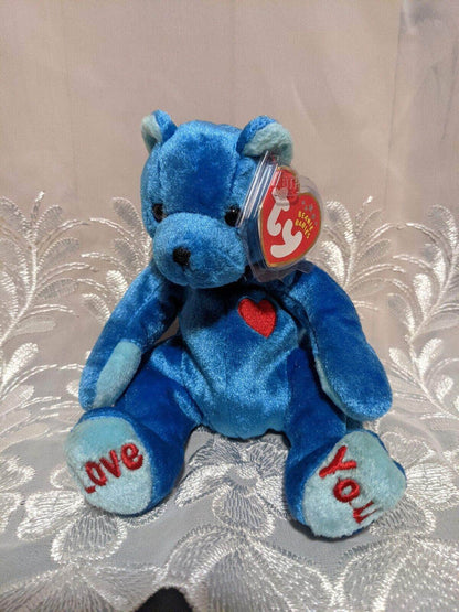 Ty Beanie Baby - Dad-e The Blue Father's Day Bear (6in) - Vintage Beanies Canada