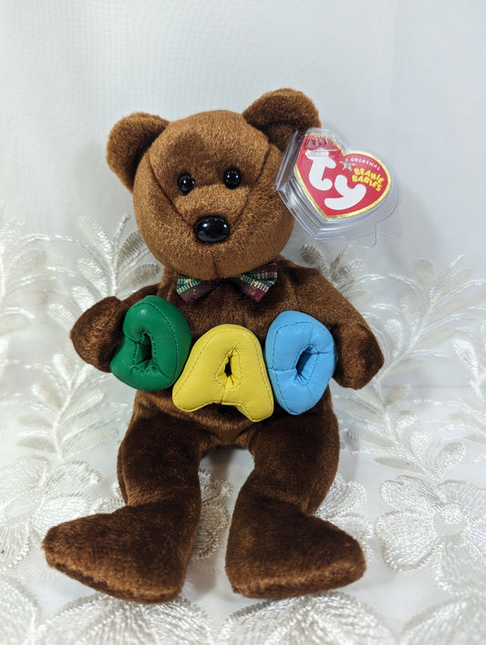 Ty Beanie Baby - Dad The Father's Day Bear (8.5in) - Vintage Beanies Canada