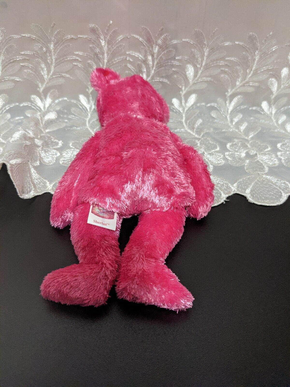 Ty Beanie Baby - Dark Pink Sherbet Bear (8.5in) - Vintage Beanies Canada