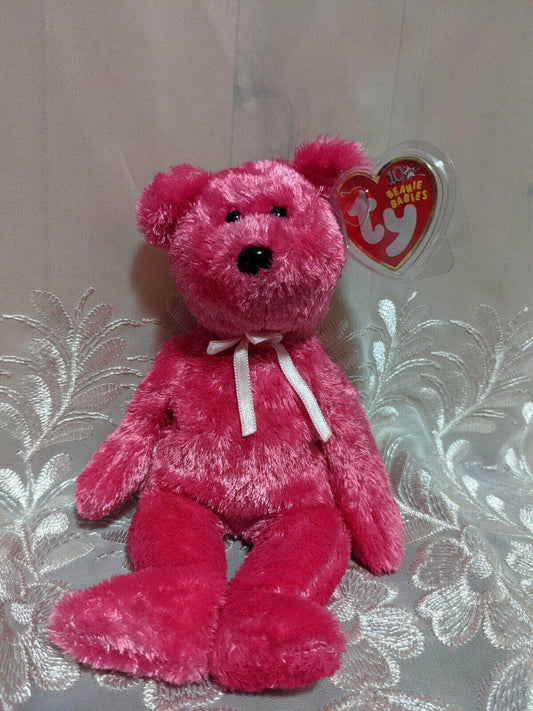 Ty Beanie Baby - Dark Pink Sherbet Bear (8.5in) - Vintage Beanies Canada