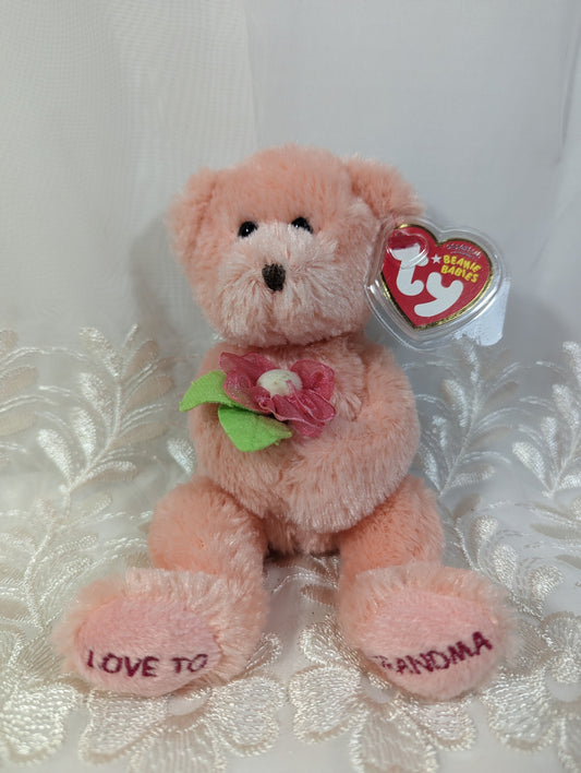 Ty Beanie Baby - Dear Grandma the Bear (8in) - Vintage Beanies Canada