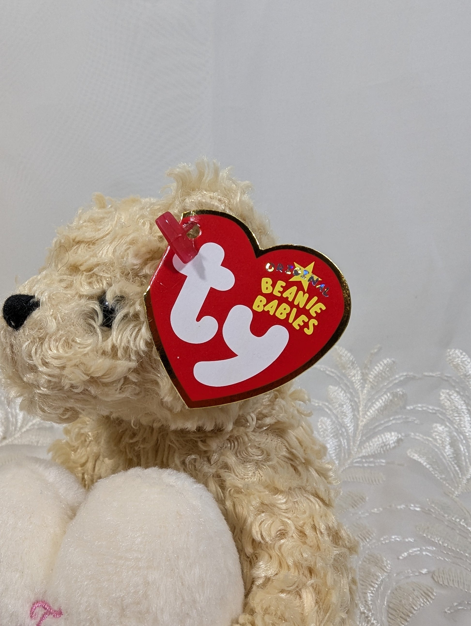 Ty Beanie Baby - Dear Heart The Bear (6 in) - Vintage Beanies Canada