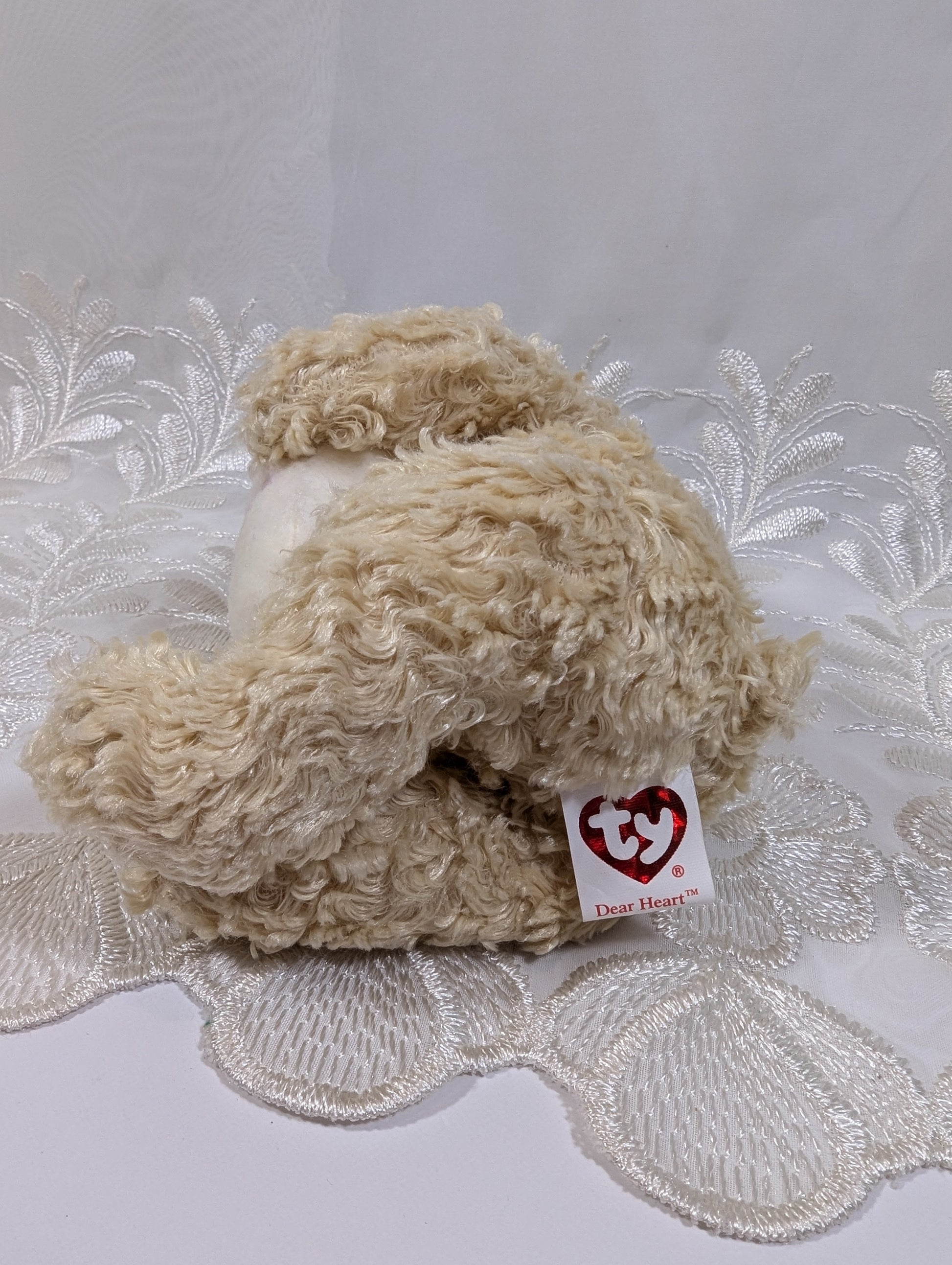 Ty Beanie Baby - Dear Heart The Bear (6 in) - Vintage Beanies Canada