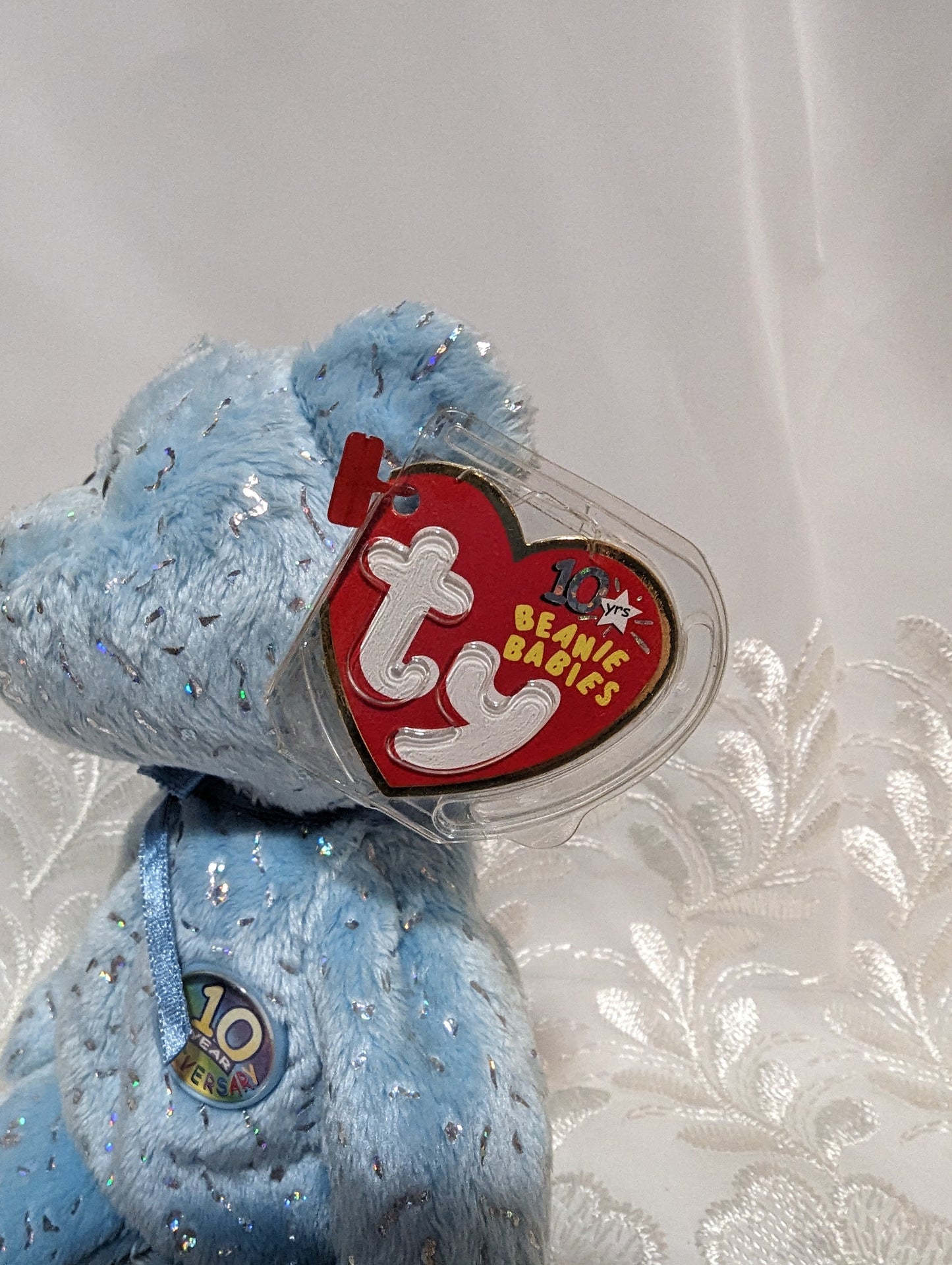 Ty Beanie Baby - Decade The Light Blue Bear (8.5in) - Vintage Beanies Canada