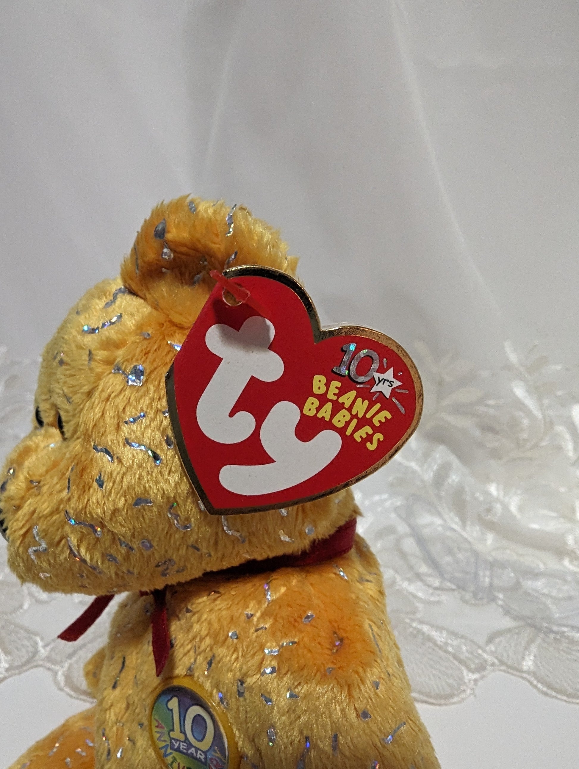 Ty Beanie Baby - Decade The Yellow Bear (8.5in) - Vintage Beanies Canada