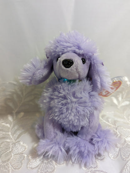 Ty Beanie Baby - Demure The Purple Poodle Dog (6in) - Vintage Beanies Canada