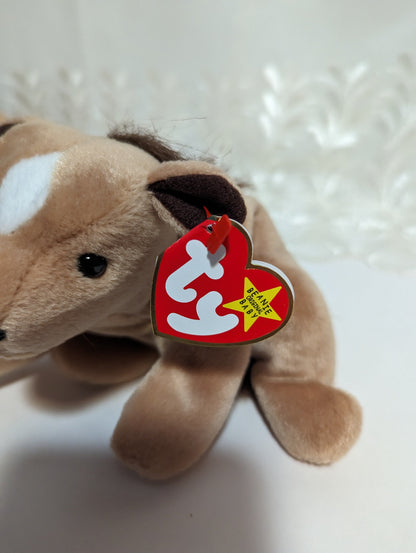 Ty Beanie Baby - Derby The Horse (8in) Star, Fluffy Mane - Vintage Beanies Canada