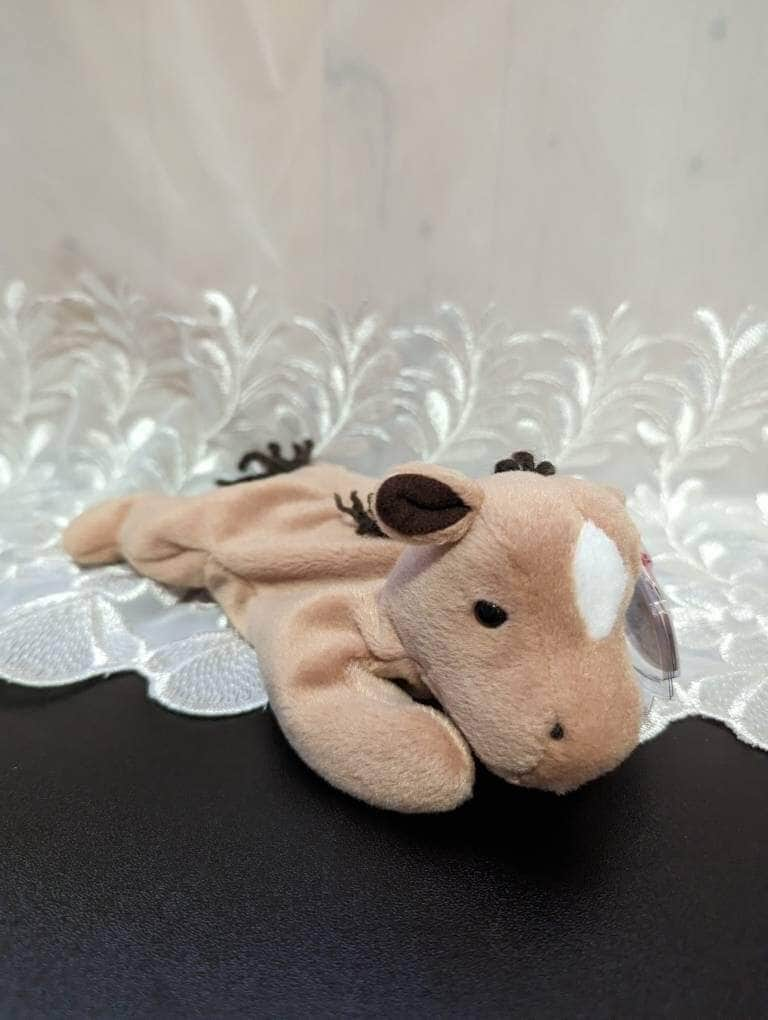 Ty Beanie Baby - Derby The Horse With Coarse Yarn Mane (8in) - Vintage Beanies Canada