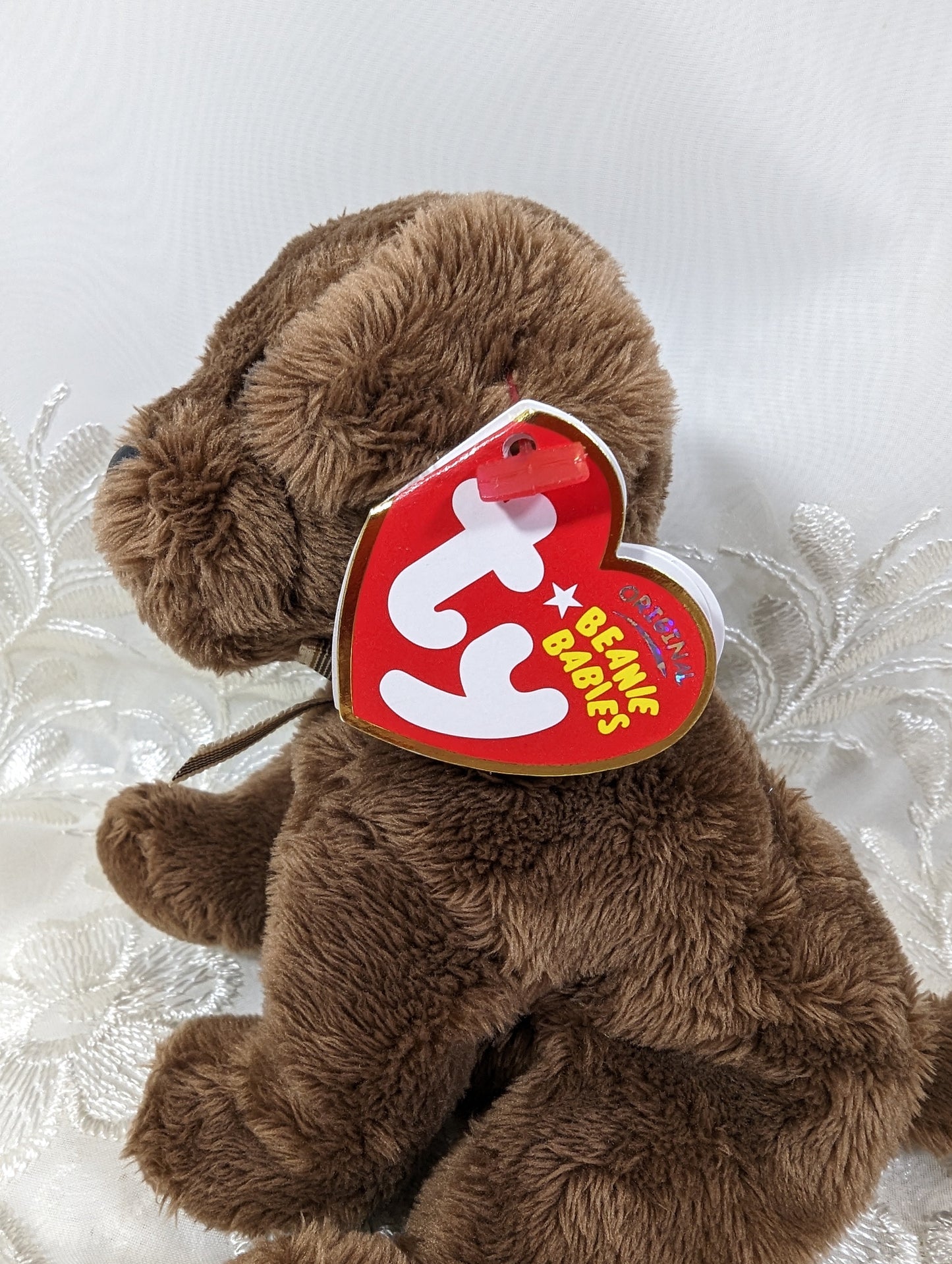 Ty Beanie Baby - Diggidy The Brown Lab Dog (6in) - Vintage Beanies Canada