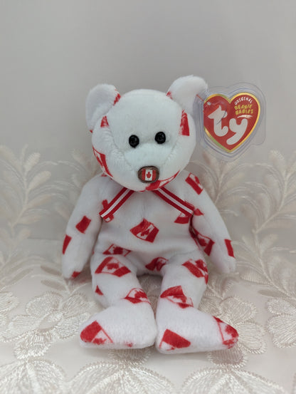 Ty Beanie Baby - Discover The Bear (8.5in) Canadian Exclusive - Near Mint - Vintage Beanies Canada