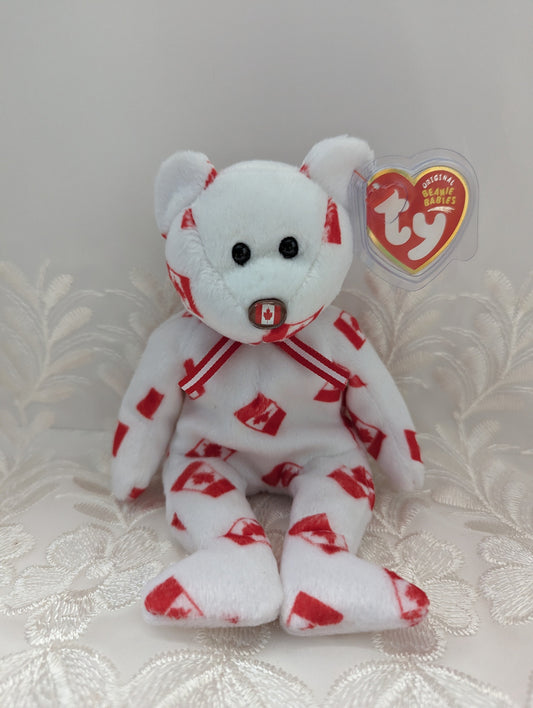Ty Beanie Baby - Discover The Bear (8.5in) Canadian Exclusive - Near Mint - Vintage Beanies Canada