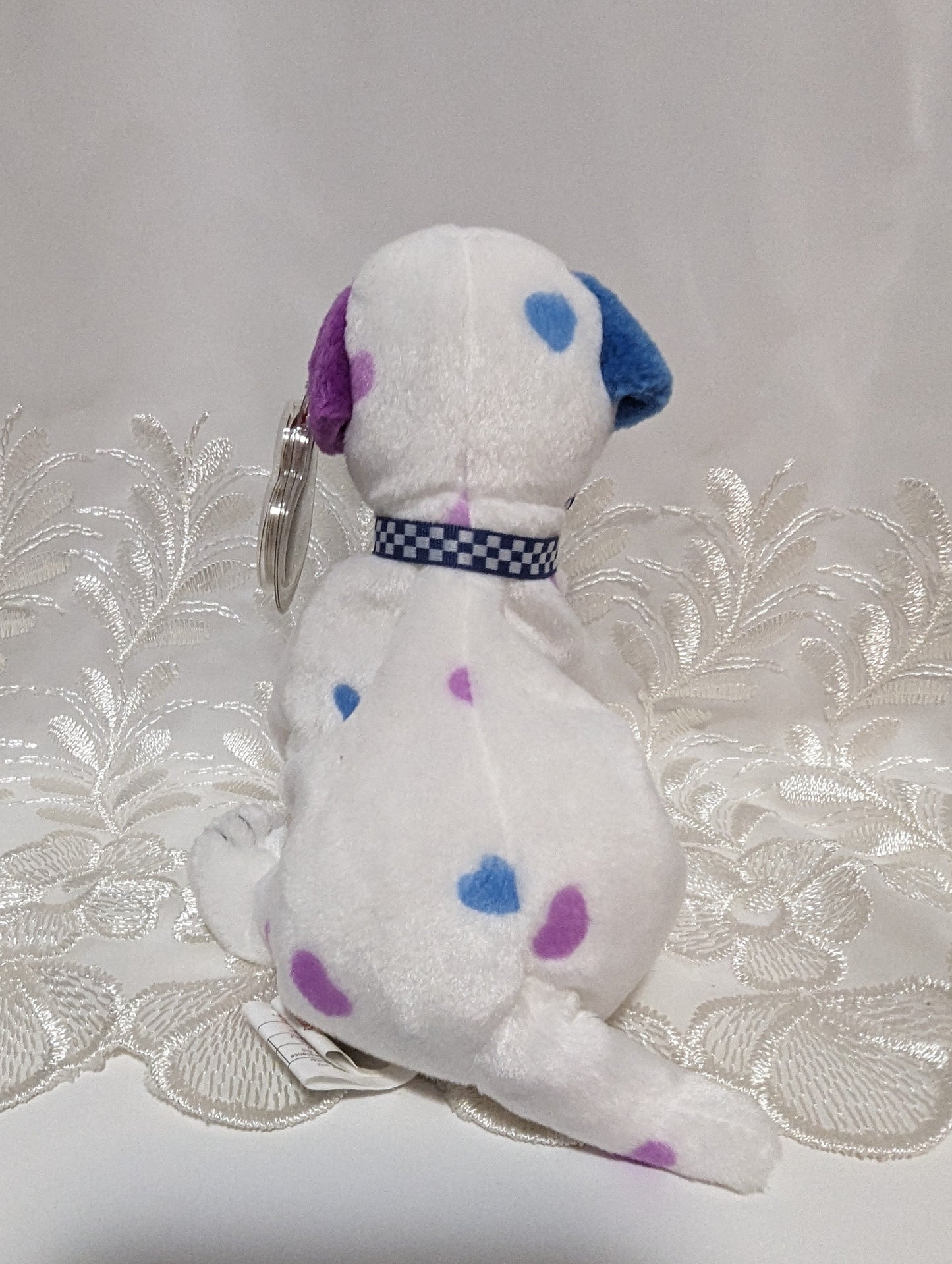 Ty Beanie Baby - Dizzy the Dalmatian With Purple/Blue Ears (6in) - Vintage Beanies Canada