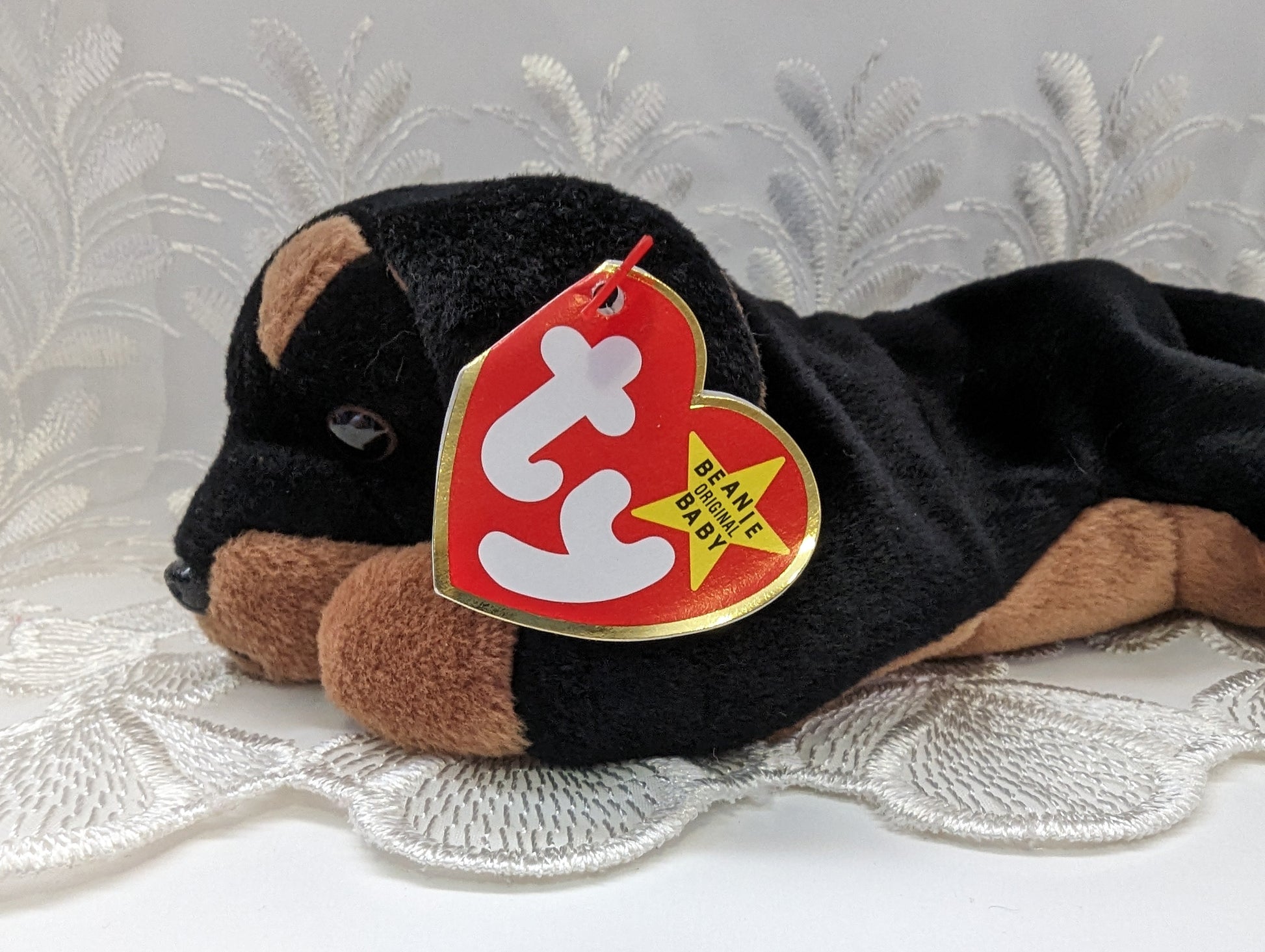 Ty Beanie Baby - Doby the Doberman Dog (8in) - Vintage Beanies Canada