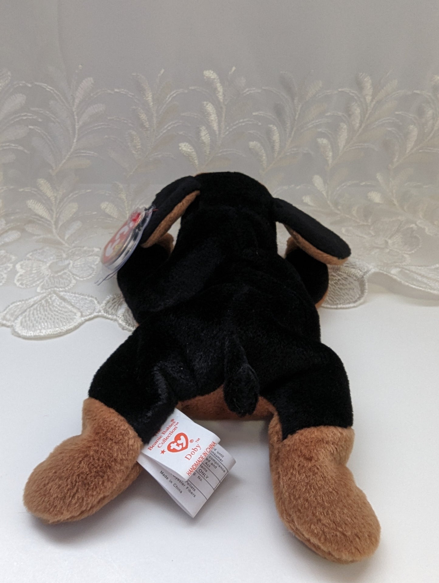 Ty Beanie Baby - Doby the Doberman Dog (8in) - Vintage Beanies Canada