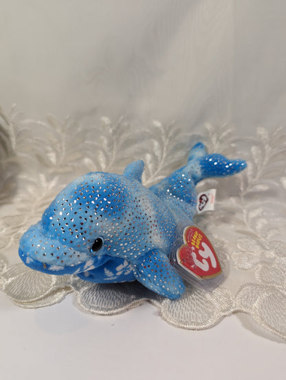 Ty Beanie Baby - Docks The Dolphin (8in) - Vintage Beanies Canada