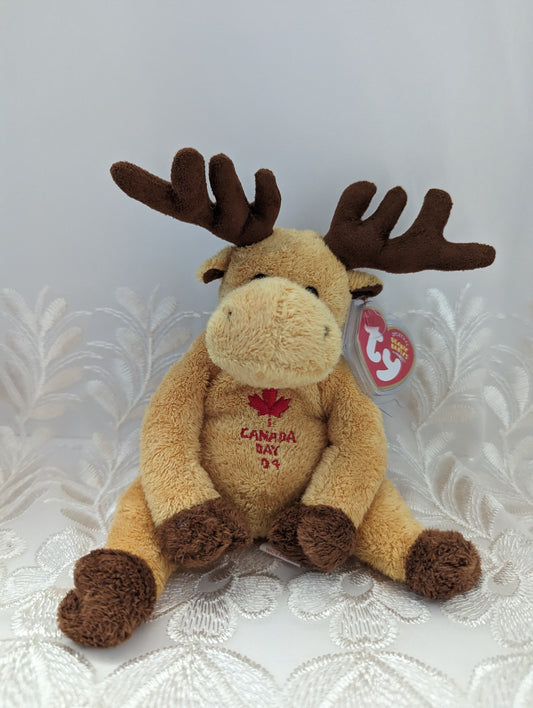 Ty Beanie Baby - Dominion The Moose (7in) - Vintage Beanies Canada