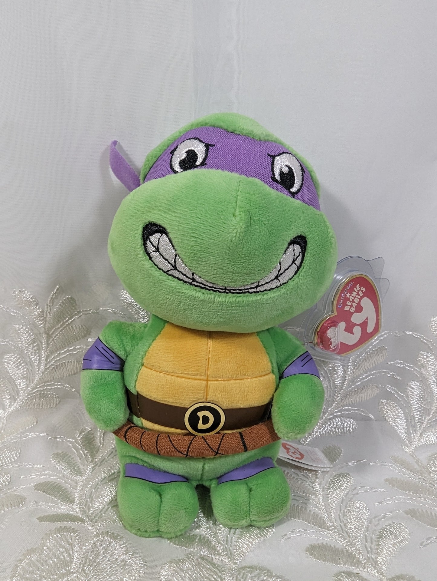 Ty Beanie Baby - Donatello the Teenage Mutant Ninja Turtle (6in) Non - mint Tags - Vintage Beanies Canada