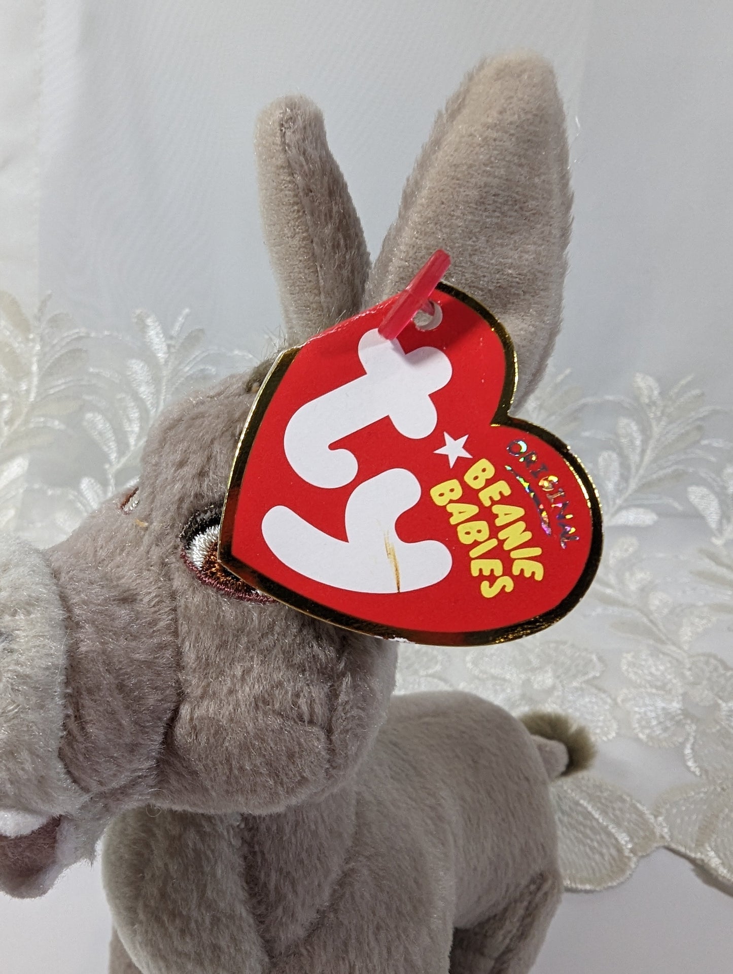 Ty Beanie Baby - Donkey from the movie Shrek (7.5 in) Near Mint Tag - Vintage Beanies Canada