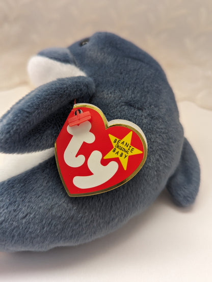 Ty Beanie Baby - Echo The Blue Dolphin (7in) - Vintage Beanies Canada