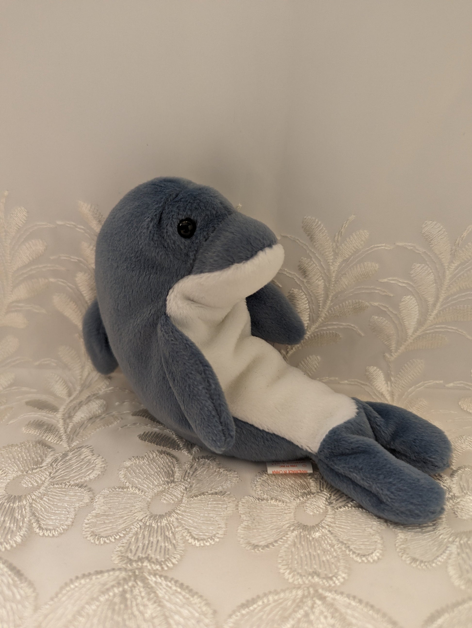 Ty Beanie Baby - Echo The Blue Dolphin (7in) - Vintage Beanies Canada