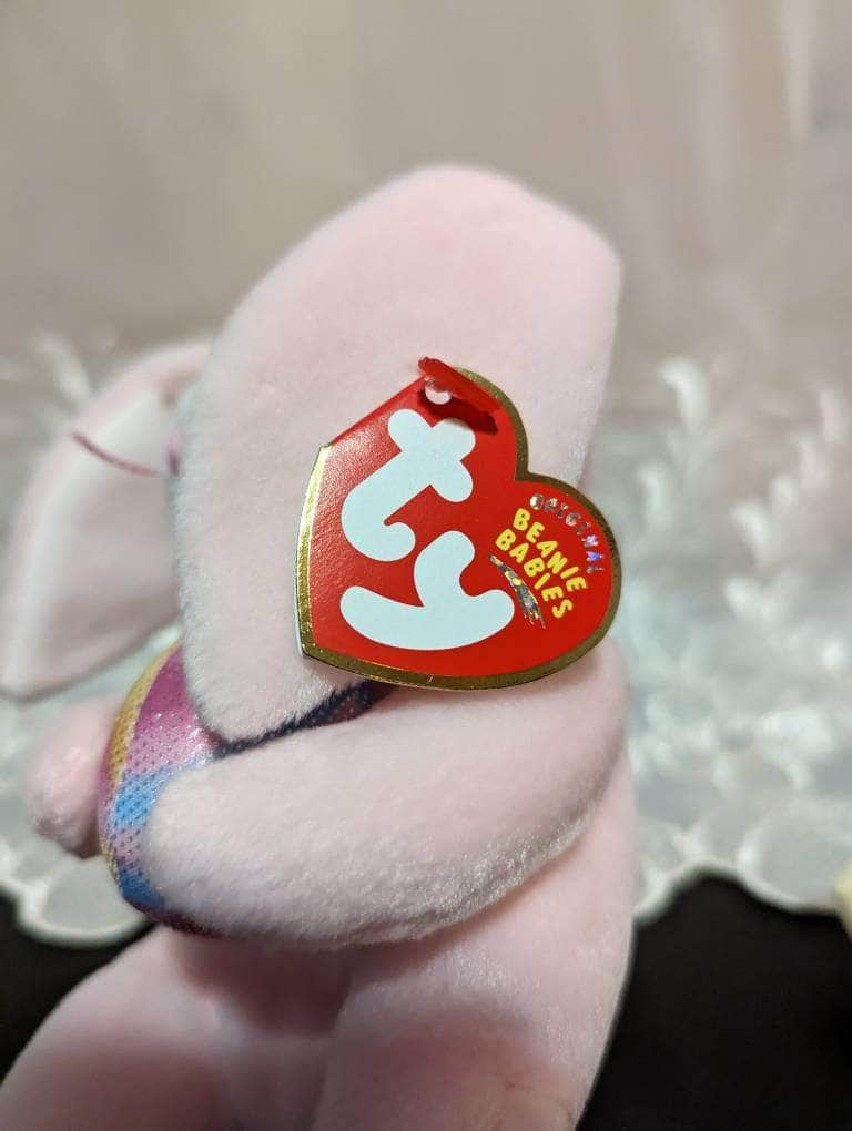 Ty Beanie Baby - Eggerton The Pink Easter Bunny Holding An Egg (8.5in) - Vintage Beanies Canada