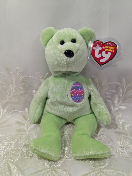 Ty Beanie Baby - Eggs 2007 The Easter Green Bear (8.5in) - Vintage Beanies Canada