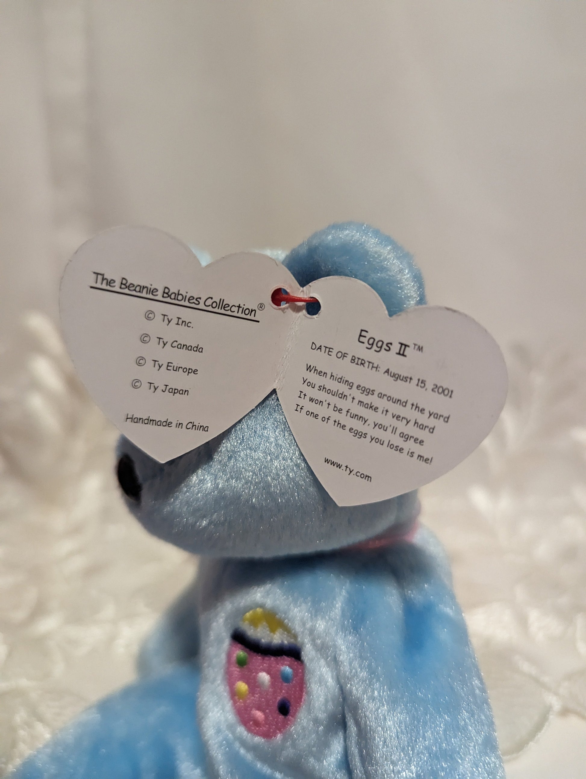 Ty Beanie Baby - Eggs II The Blue Bear (8.5in) - Vintage Beanies Canada