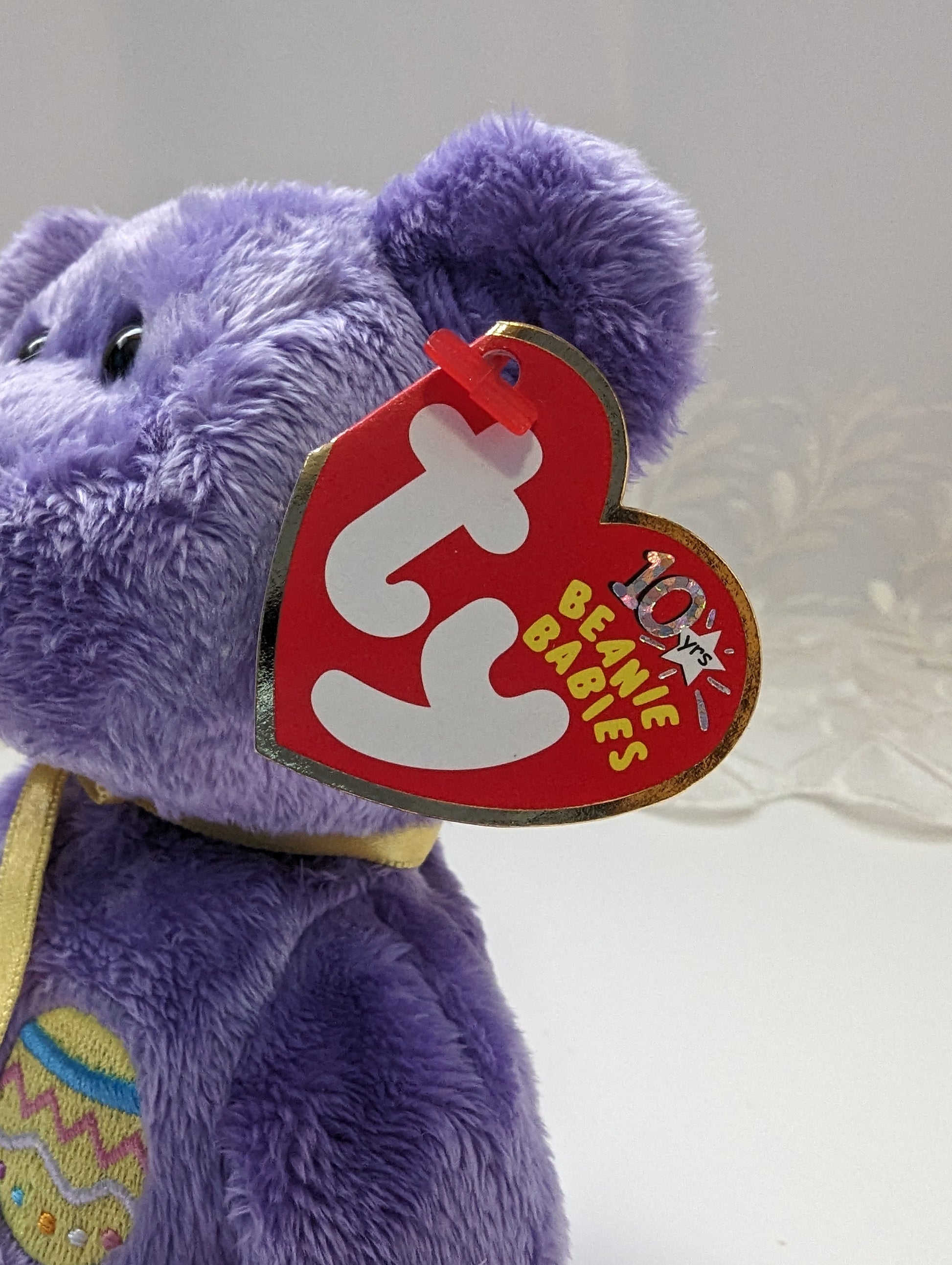 Ty Beanie Baby - Eggs III The Purple Easter Bear (8.5in) - Vintage Beanies Canada