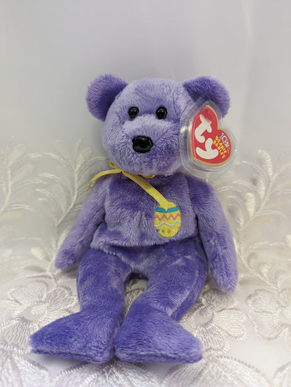 Ty Beanie Baby - Eggs III The Purple Easter Bear (8.5in) - Vintage Beanies Canada