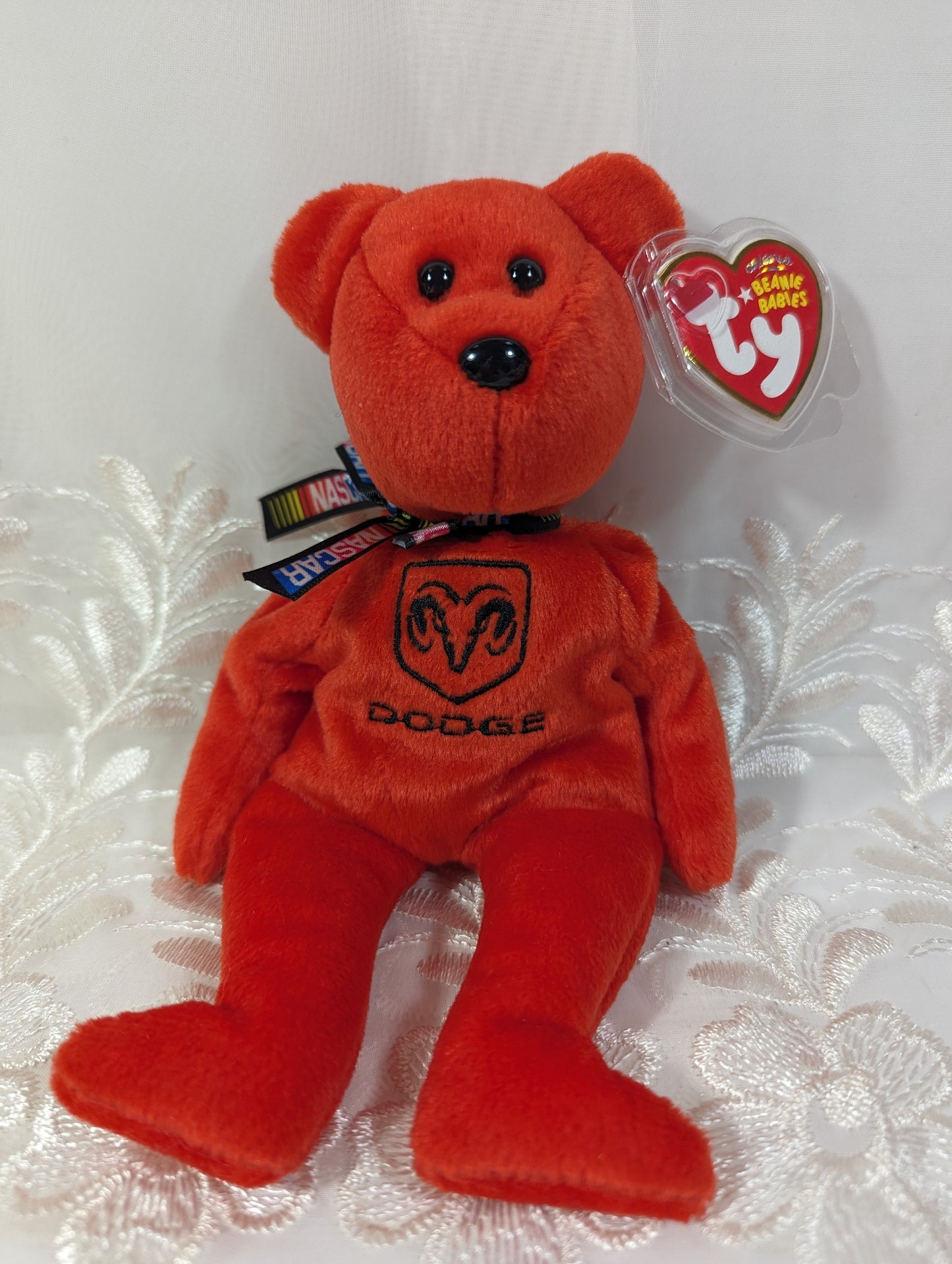 Ty Beanie Baby - Elliot Sadler # 19 The Nascar Bear (8.5 in) - Vintage Beanies Canada